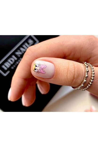 Ordek Desenli Tırnak Dövmesi Tırnak Tattoo Nail Art Tırnak Sticker