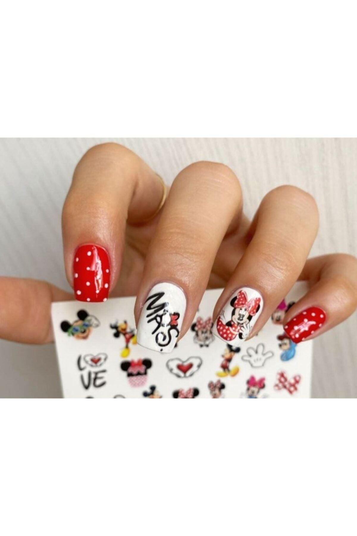 Wife Desenli Tırnak Dövmesi Tırnak Tattoo Nail Art Tırnak Sticker