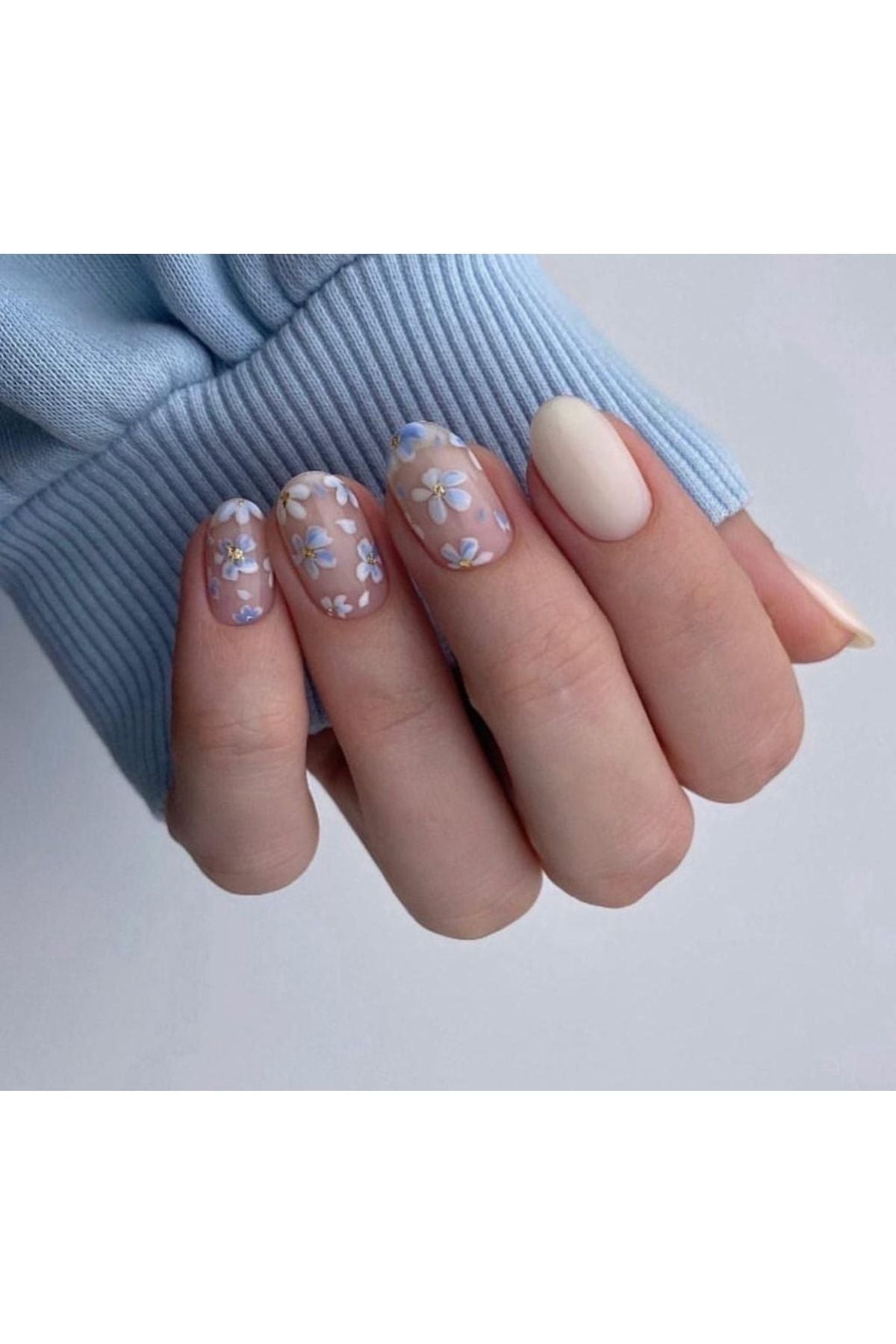 Gül Desenli Tırnak Dövmesi Tırnak Tattoo Nail Art Tırnak Sticker