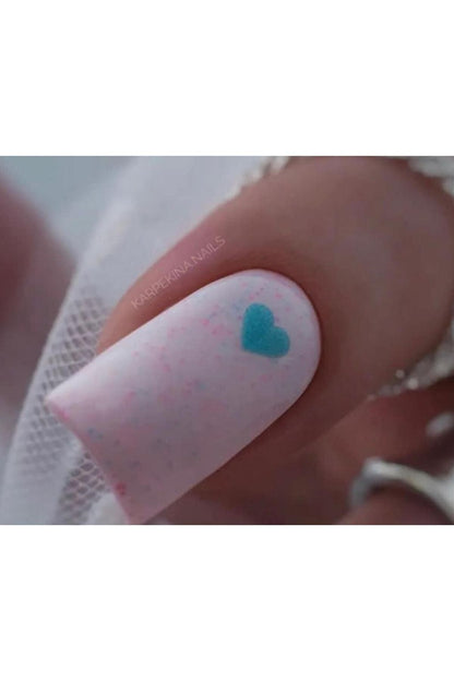 Kalp Desenli Tırnak Dövmesi Tırnak Tattoo Nail Art Tırnak Sticker