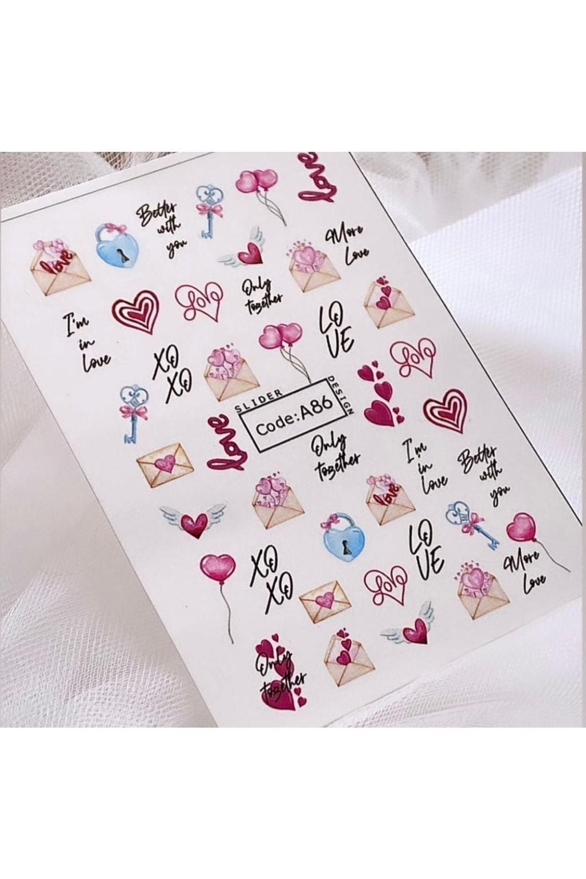 Hediyelik? Desenli Tırnak Dövmesi Tırnak Tattoo Nail Art Tırnak Sticker