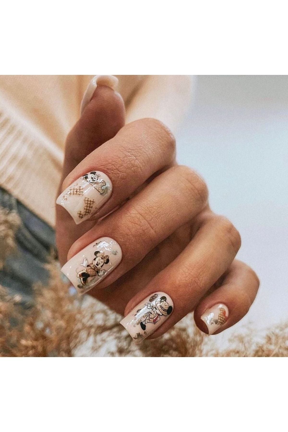 Wife Desenli Tırnak Dövmesi Tırnak Tattoo Nail Art Tırnak Sticker