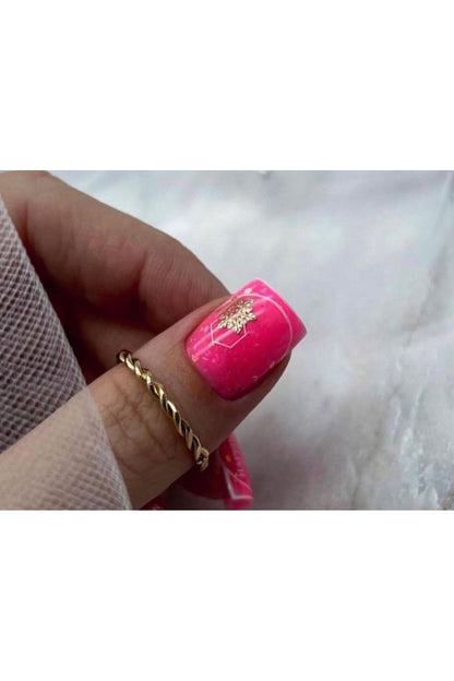 Kar Desenli Tırnak Dövmesi Tırnak Tattoo Nail Art Tırnak Sticker