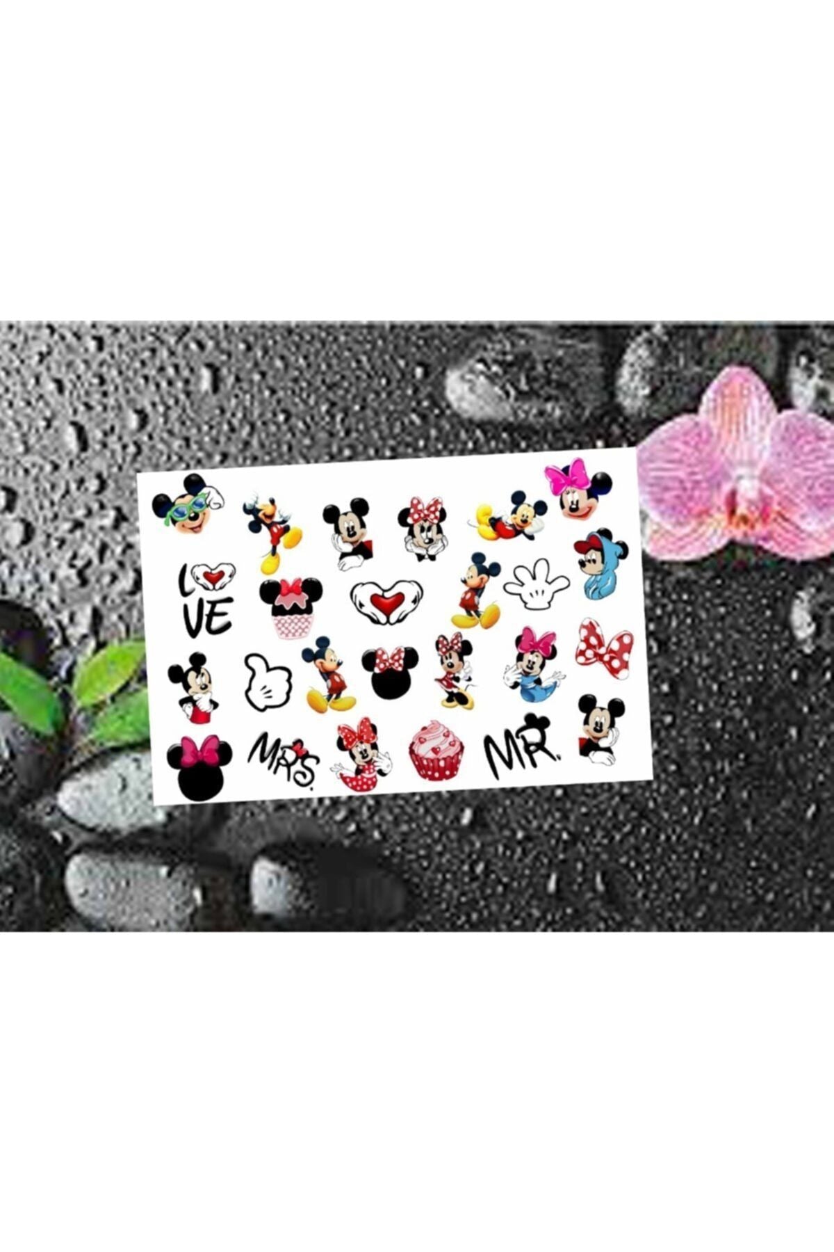 Wife Desenli Tırnak Dövmesi Tırnak Tattoo Nail Art Tırnak Sticker