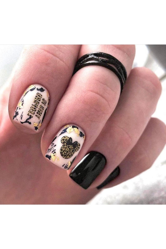 Wifed Kahve Renkli ? Desenli Tırnak Dövmesi Tırnak Tattoo Nail Art Tırnak Sticker