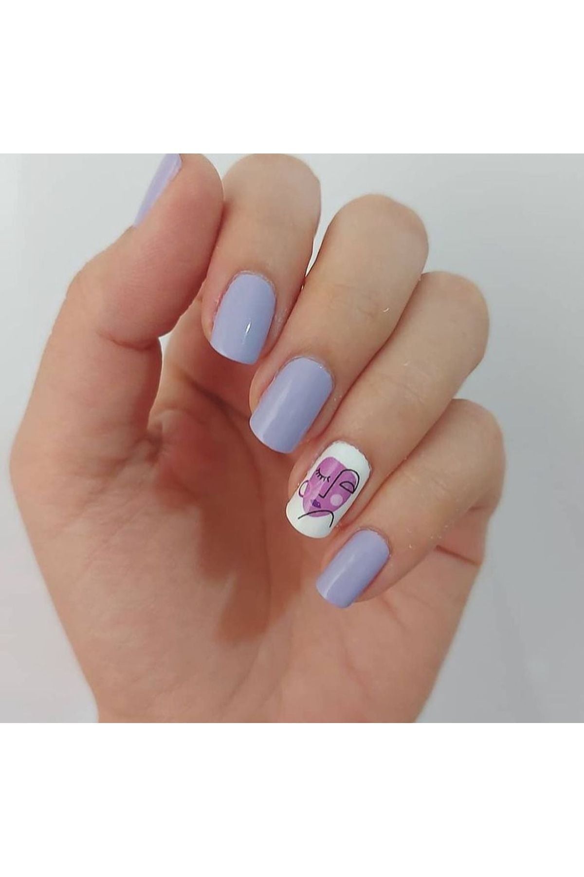 İnsan Suratlı Desenli Tırnak Dövmesi Tırnak Tattoo Nail Art Tırnak Sticker