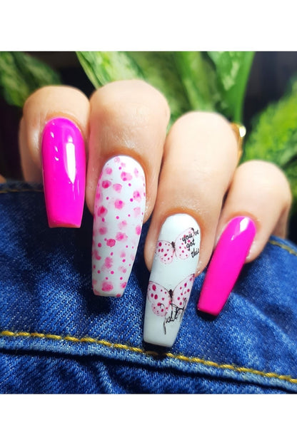 Gül Desenli Tırnak Dövmesi Tırnak Tattoo Nail Art Tırnak Sticker