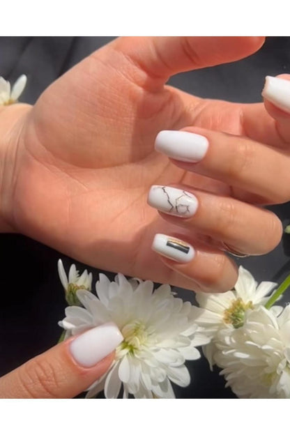 Siyah Çizgi Dövmesi Tırnak Tattoo Nail Art Tırnak Sticker