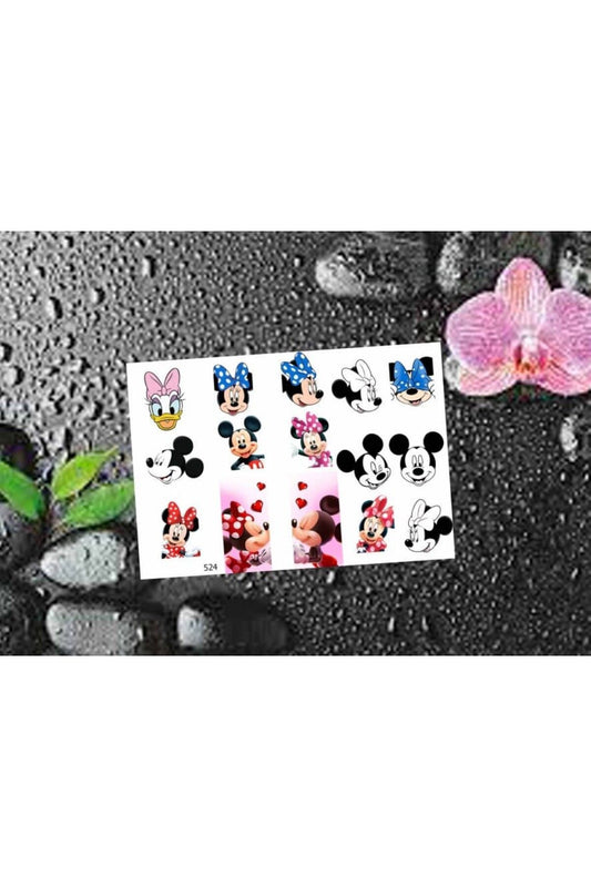 Wife Desenli Tırnak Dövmesi Tırnak Tattoo Nail Art Tırnak Sticker