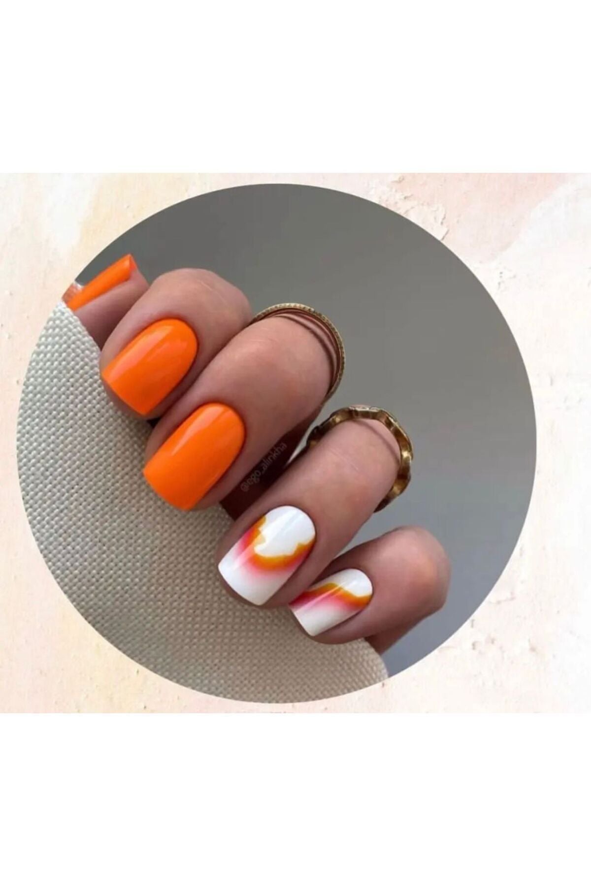 Dalga Desenli Tırnak Dövmesi Tırnak Tattoo Nail Art Tırnak Sticker