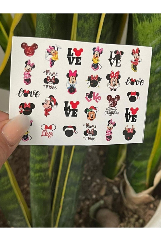 Wife Desenli Tırnak Dövmesi Tırnak Tattoo Nail Art Tırnak Sticker