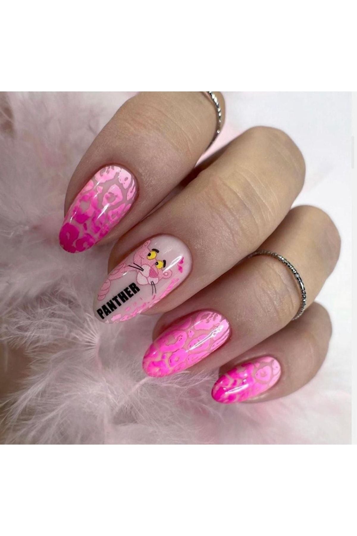 Penpe Panter Desenli Tırnak Dövmesi Tırnak Tattoo Nail Art Tırnak Sticker