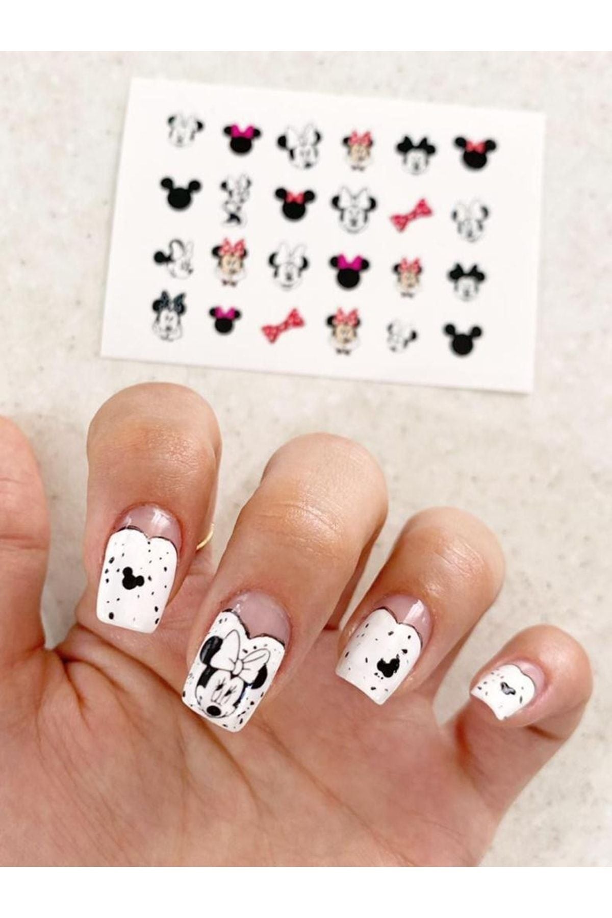 Wifed Sevimli Desenli Tırnak Dövmesi Tırnak Tattoo Nail Art Tırnak Sticker