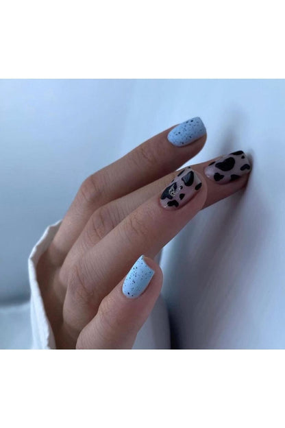 Leopar Desenli Tırnak Dövmesi Tırnak Tattoo Nail Art Tırnak Sticker