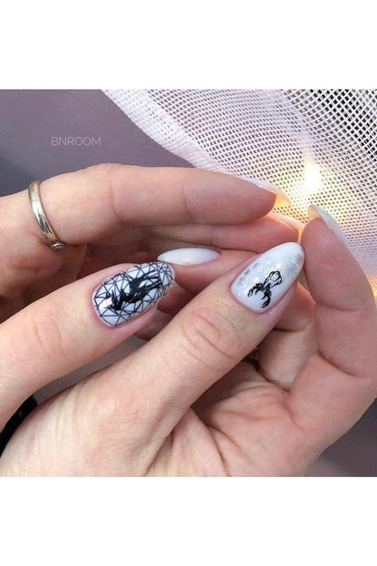 Yeni Yıl Desenli Tırnak Dövmesi Tırnak Tattoo Nail Art Tırnak Sticker