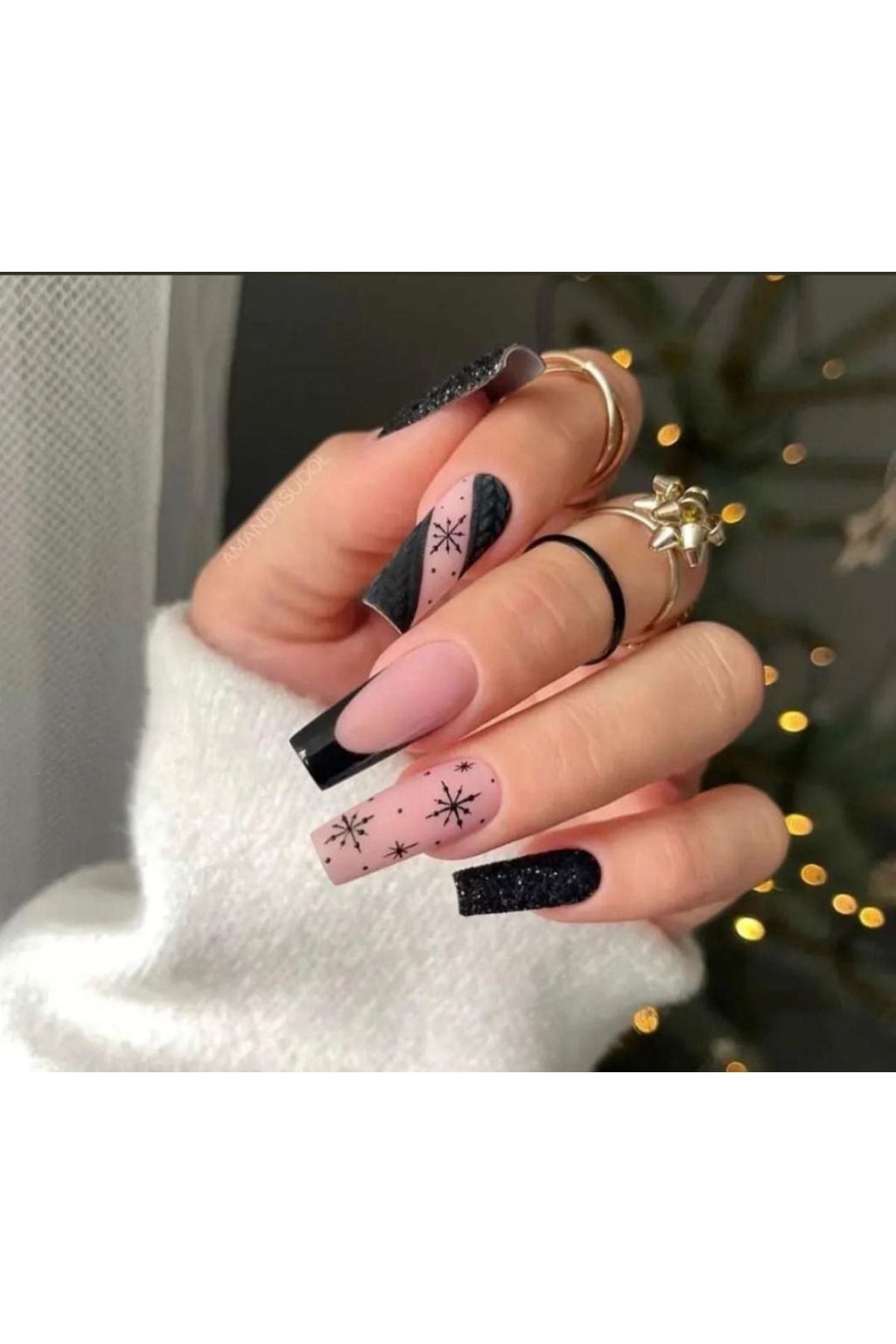 Siyah Kartanesi Tırnak Dövmesi Tırnak Tattoo Nail Art Tırnak Sticker