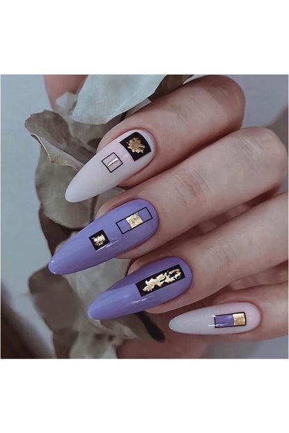 Parlak Desenli Tırnak Dövmesi Tırnak Tattoo Nail Art Tırnak Sticker